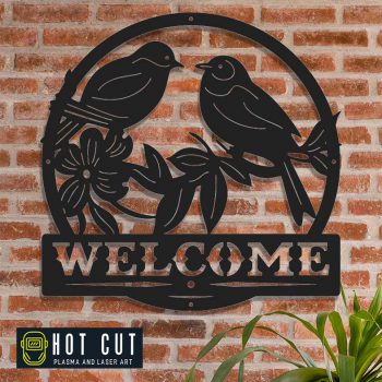 Love Birds Welcome Sign