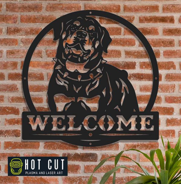 Starting Soon Rottweiler Sign Rottweiler Welcome Sign - Hot Cut