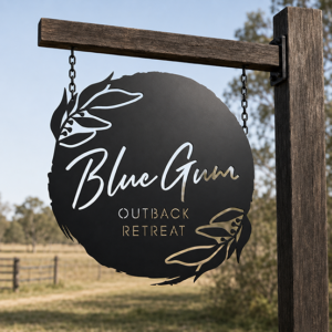 Property Sign #34 - Blue Gum Outback Retreat