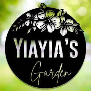 Yiayia's Garden - Floral Plaque