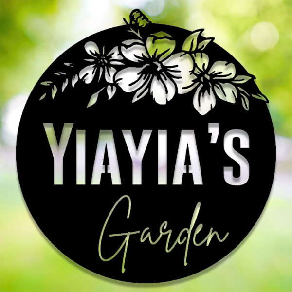 Yiayia's Garden - Floral Plaque