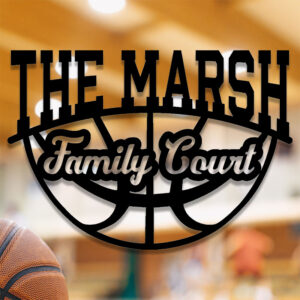 Half Basketball - 2 Lines of Text
