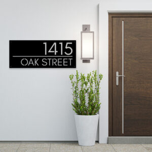 Address Plaque - Glacial