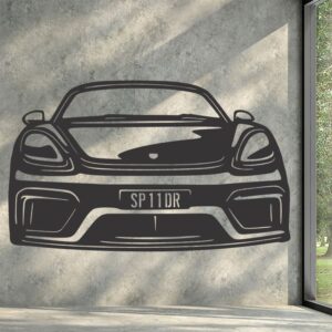 HICA_00039 - Porsche 718 Spyder Front End Silhouette - Product Image